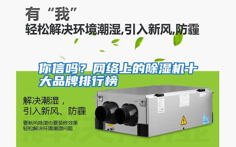 你信嗎？網(wǎng)絡(luò )上的除濕機十大品牌排行榜