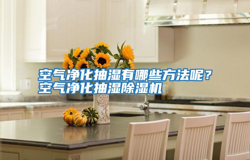 空氣凈化抽濕有哪些方法呢？空氣凈化抽濕除濕機