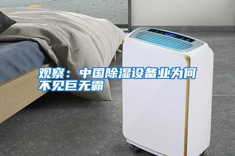 觀(guān)察：中國除濕設備業(yè)為何不見(jiàn)巨無(wú)霸