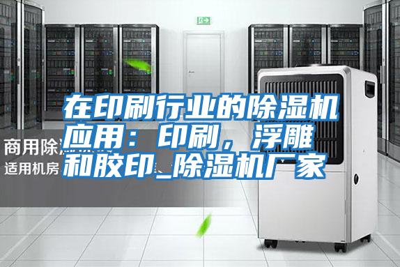 在印刷行業(yè)的除濕機應用：印刷，浮雕和膠印_除濕機廠(chǎng)家