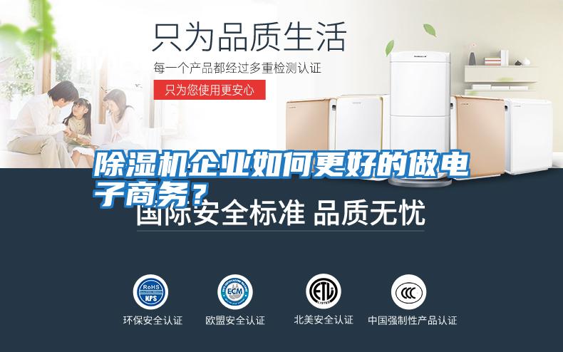 除濕機企業(yè)如何更好的做電子商務(wù)？