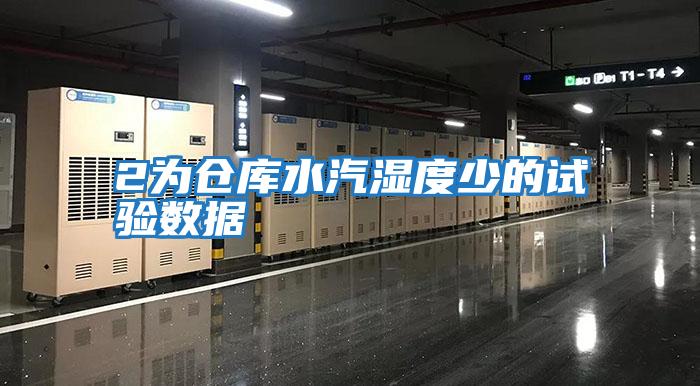 2為倉庫水汽濕度少的試驗數據