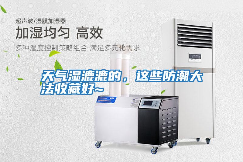 天氣濕漉漉的，這些防潮大法收藏好~