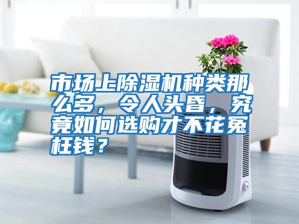 市場(chǎng)上除濕機種類(lèi)那么多，令人頭昏，究竟如何選購才不花冤枉錢(qián)？