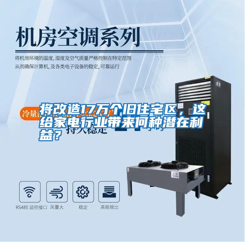 將改造17萬(wàn)個(gè)舊住宅區，這給家電行業(yè)帶來(lái)何種潛在利益？