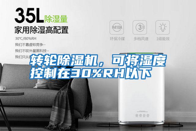 轉輪除濕機，可將濕度控制在30%RH以下