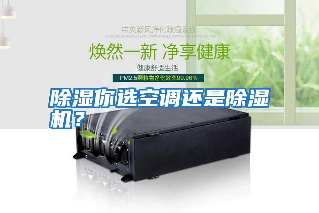 除濕你選空調還是除濕機？