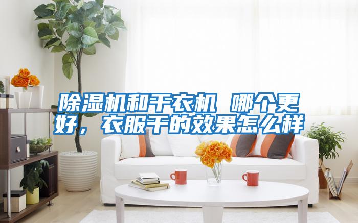 除濕機和干衣機 哪個(gè)更好，衣服干的效果怎么樣