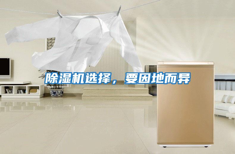 除濕機選擇，要因地而異