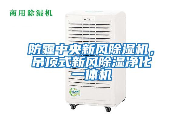 防霾中央新風(fēng)除濕機，吊頂式新風(fēng)除濕凈化一體機