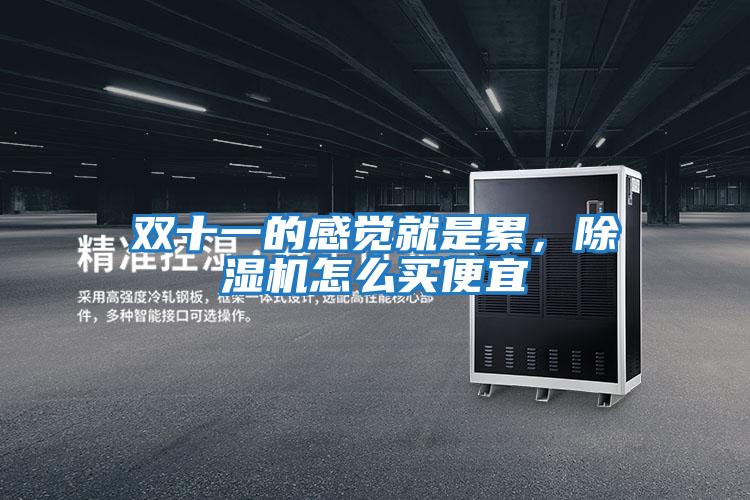雙十一的感覺(jué)就是累，除濕機怎么買(mǎi)便宜