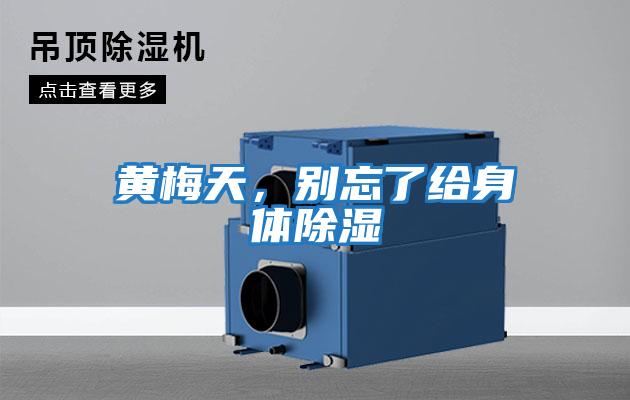 黃梅天，別忘了給身體除濕