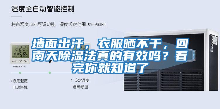 墻面出汗，衣服曬不干，回南天除濕法真的有效嗎？看完你就知道了