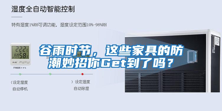 谷雨時(shí)節，這些家具的防潮妙招你Get到了嗎？