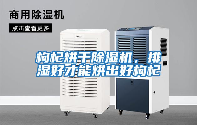 枸杞烘干除濕機，排濕好才能烘出好枸杞