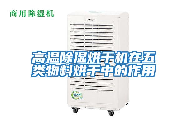 高溫除濕烘干機在五類(lèi)物料烘干中的作用