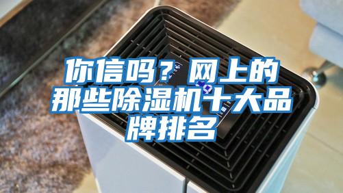 你信嗎？網(wǎng)上的那些除濕機十大品牌排名