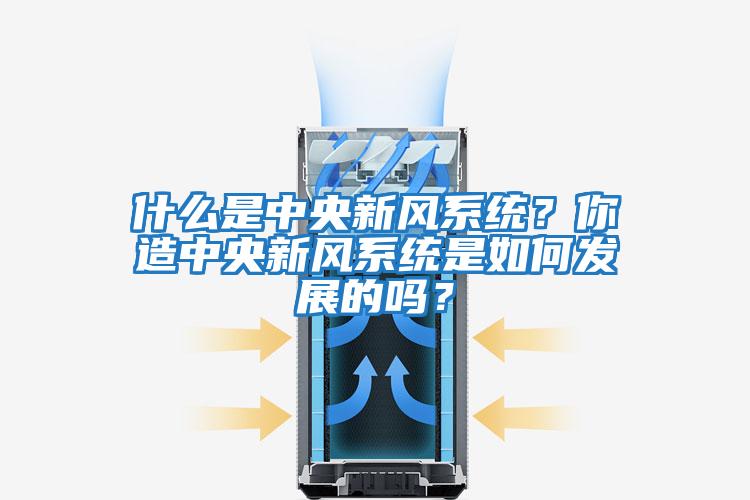 什么是中央新風(fēng)系統？你造中央新風(fēng)系統是如何發(fā)展的嗎？