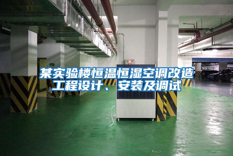 某實(shí)驗樓恒溫恒濕空調改造工程設計、安裝及調試
