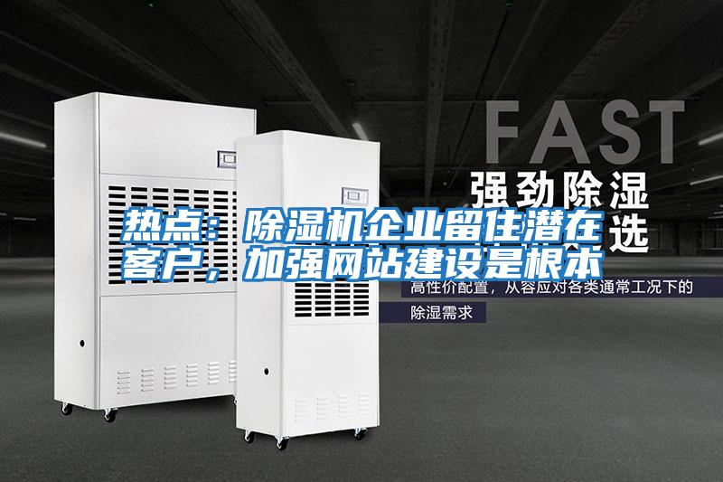 熱點(diǎn)：除濕機企業(yè)留住潛在客戶(hù)，加強網(wǎng)站建設是根本