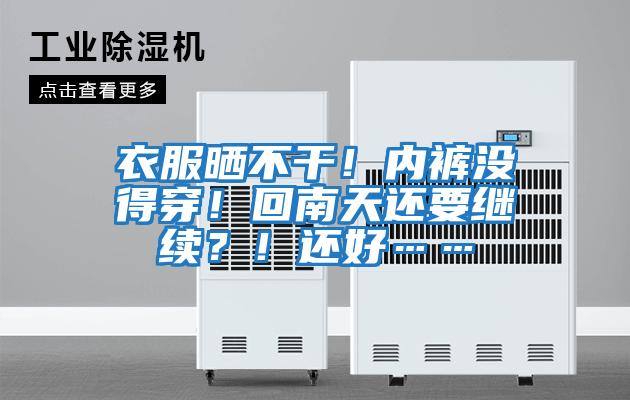 衣服曬不干！內褲沒(méi)得穿！回南天還要繼續？！還好……