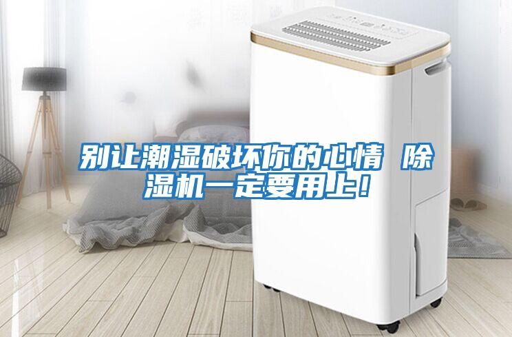 別讓潮濕破壞你的心情 除濕機一定要用上！