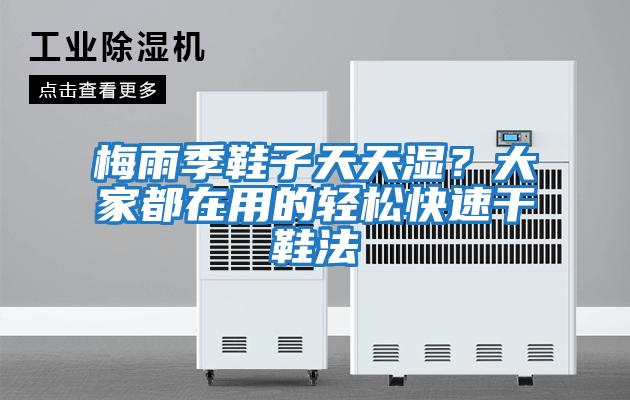 梅雨季鞋子天天濕？大家都在用的輕松快速干鞋法