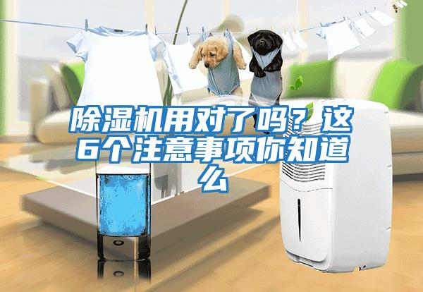 除濕機用對了嗎？這6個(gè)注意事項你知道么