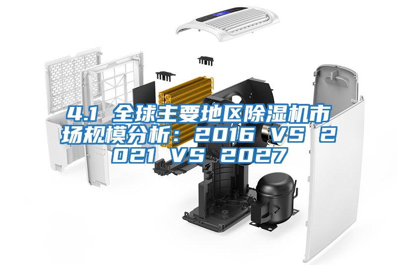 4.1 全球主要地區除濕機市場(chǎng)規模分析：2016 VS 2021 VS 2027
