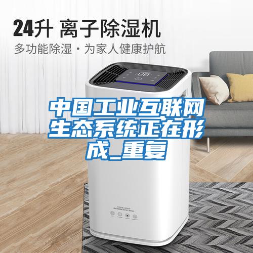 中國工業(yè)互聯(lián)網(wǎng)生態(tài)系統正在形成_重復