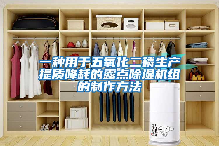 一種用于五氧化二磷生產(chǎn)提質(zhì)降耗的露點(diǎn)除濕機組的制作方法