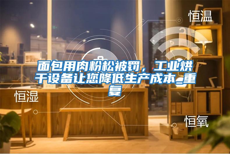 面包用肉粉松被罰，工業(yè)烘干設備讓您降低生產(chǎn)成本_重復