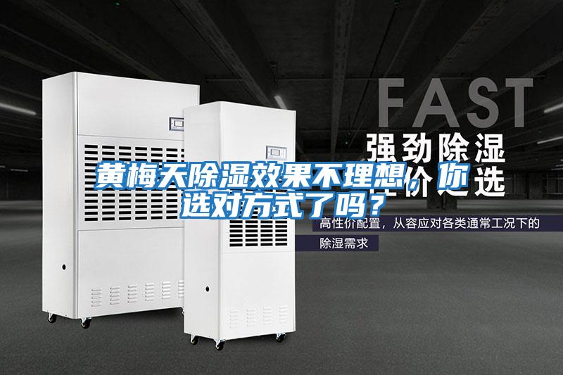 黃梅天除濕效果不理想，你選對方式了嗎？