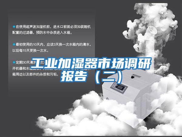 工業(yè)加濕器市場(chǎng)調研報告（二）