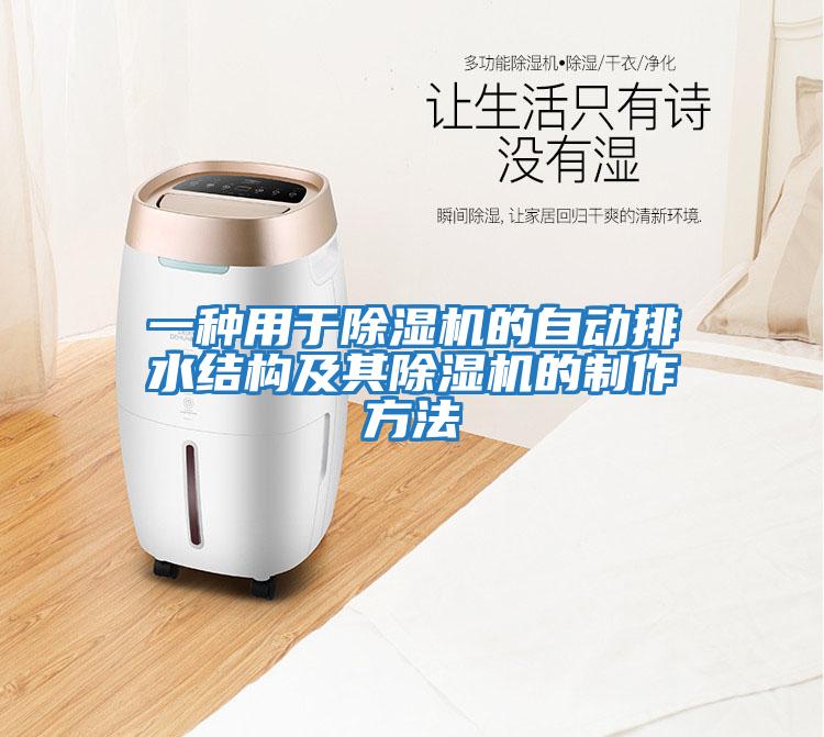 一種用于除濕機的自動(dòng)排水結構及其除濕機的制作方法