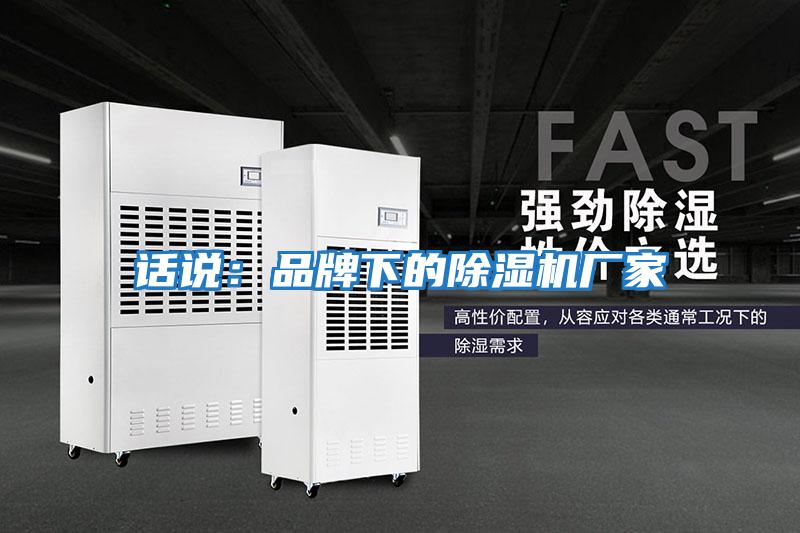 話(huà)說(shuō)：品牌下的除濕機廠(chǎng)家