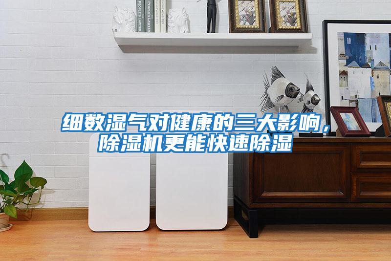 細數濕氣對健康的三大影響，除濕機更能快速除濕