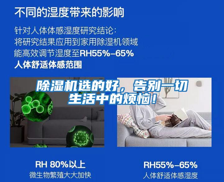 除濕機選的好，告別一切生活中的煩惱！