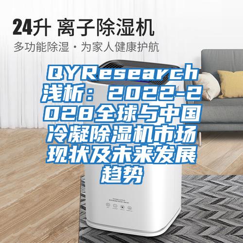 QYResearch淺析：2022-2028全球與中國冷凝除濕機市場(chǎng)現狀及未來(lái)發(fā)展趨勢