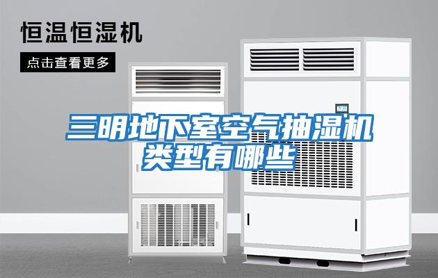 三明地下室空氣抽濕機類(lèi)型有哪些