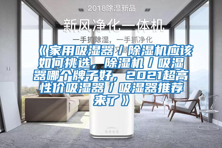 《家用吸濕器／除濕機應該如何挑選，除濕機／吸濕器哪個(gè)牌子好，2021超高性?xún)r(jià)吸濕器／吸濕器推薦來(lái)了》