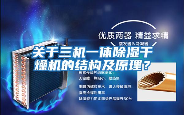 關(guān)于三機一體除濕干燥機的結構及原理？