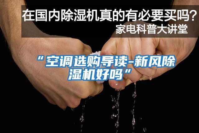 “空調選購導讀-新風(fēng)除濕機好嗎”
