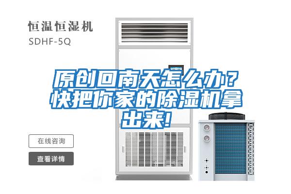 原創(chuàng  )回南天怎么辦？快把你家的除濕機拿出來(lái)!