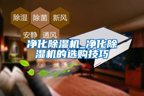 凈化除濕機_凈化除濕機的選購技巧