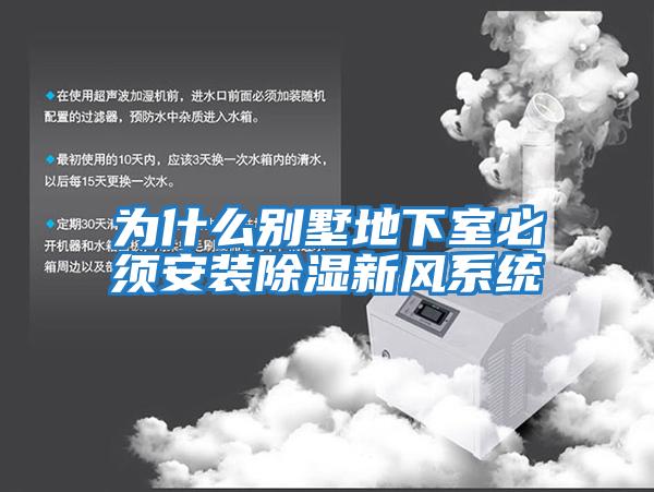 為什么別墅地下室必須安裝除濕新風(fēng)系統