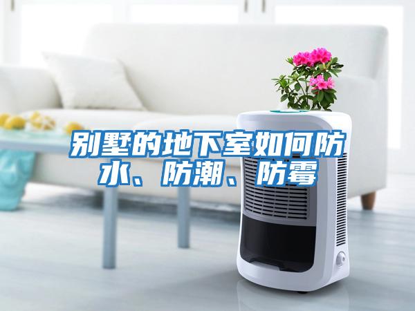 別墅的地下室如何防水、防潮、防霉