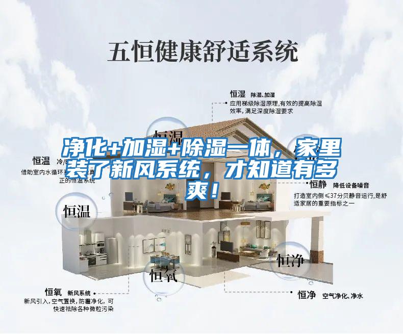 凈化+加濕+除濕一體，家里裝了新風(fēng)系統，才知道有多爽！