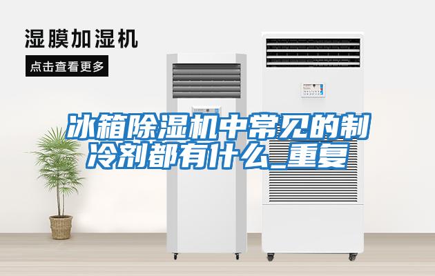 冰箱除濕機中常見(jiàn)的制冷劑都有什么_重復