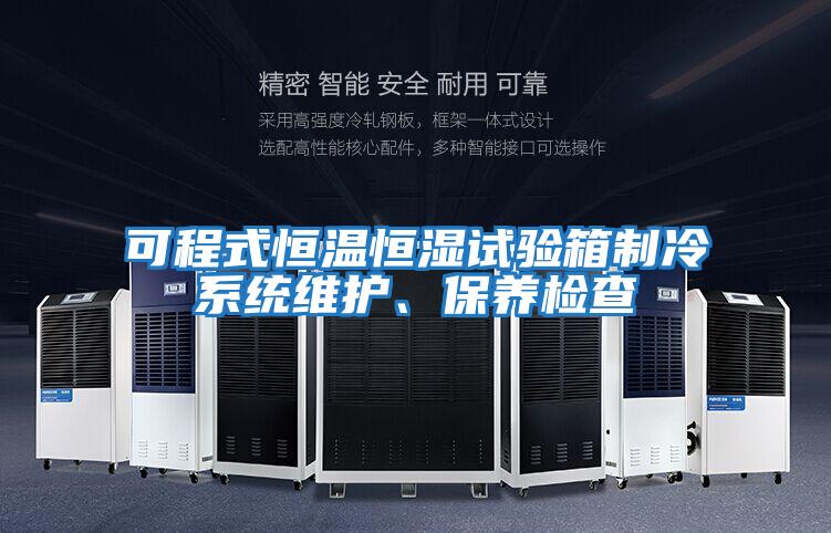 可程式恒溫恒濕試驗箱制冷系統維護、保養檢查